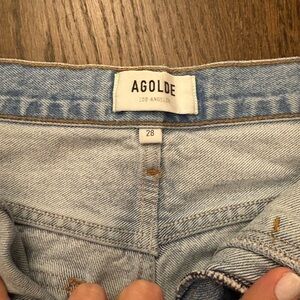 Agolde High Rise Light Blue Jeans